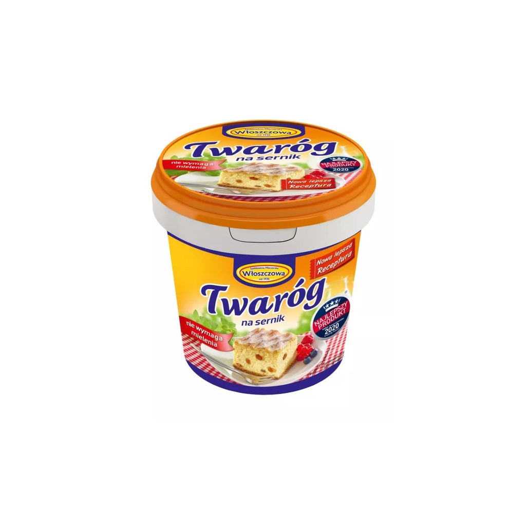 [rc03-575] Twaróg Sernikowy Włoszczowa 1 kg