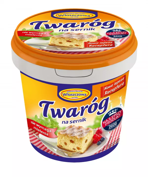 Twaróg sernikowy 1kg Włoszczowa