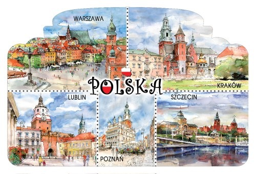 Magnet Pologne 22 – Villes de Pologne