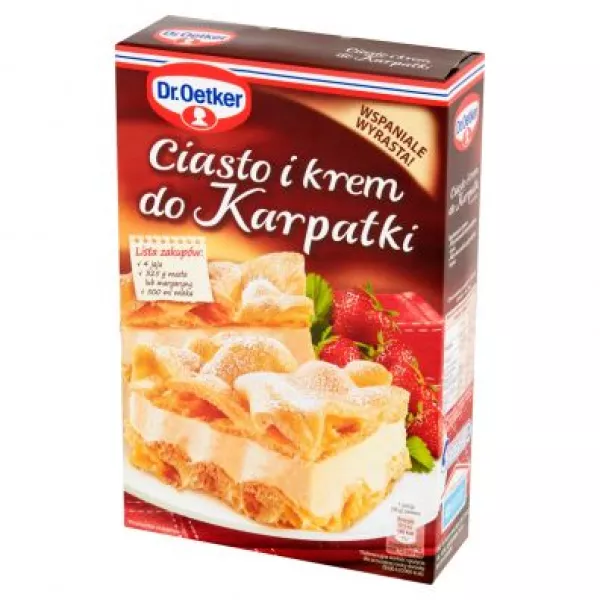 Préparation pour gâteau Karpatka à la crème Dr Oetker 380 g