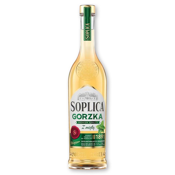 [r011-01-00437-v136] Soplica Gorzka z Miętą 28% 500 ml