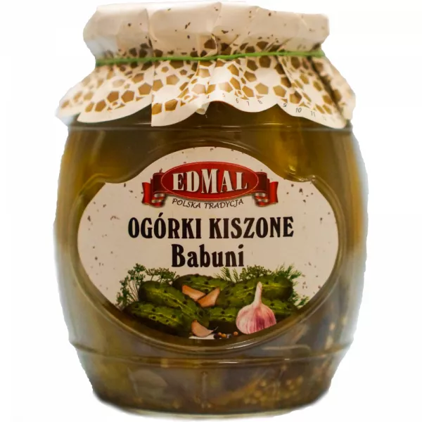Ogórki Kiszone Babuni Edmal 770 g