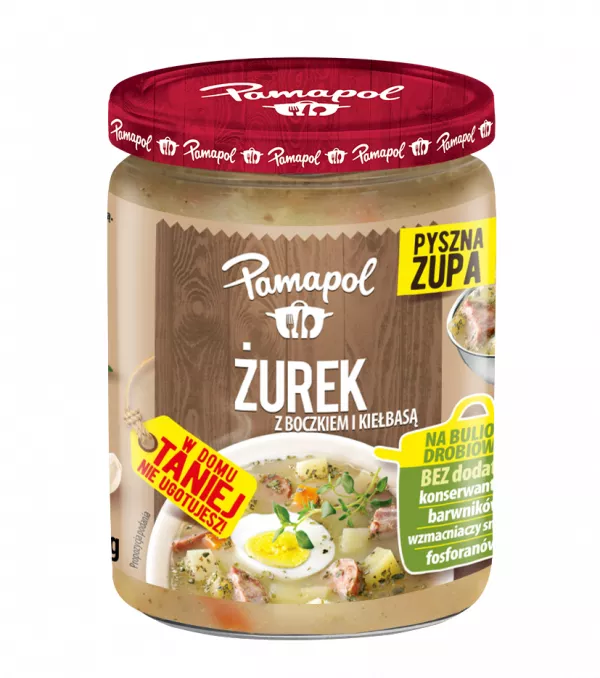 Soupe de seigle avec lard fumé et saucisse 470 g Pamapol