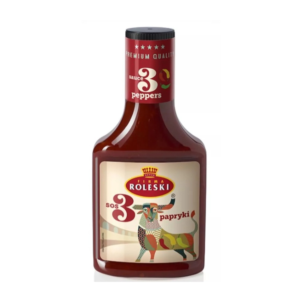 [r002-04-00067-] Sauce aux Trois Poivrons Roleski 360 g