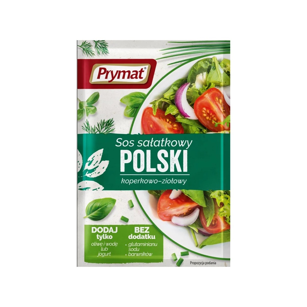 [r005-01-00222-] Sos Sałatkowy Koperkowo-Ziołowy Prymat 9 g