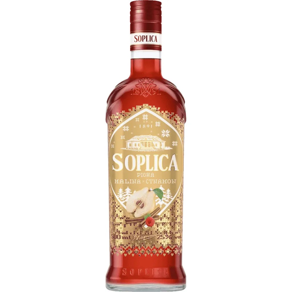 [r011-01-00432-V130] Liqueur Polonaise Coing-Framboise-Cannelle Soplica 25% 500 ml