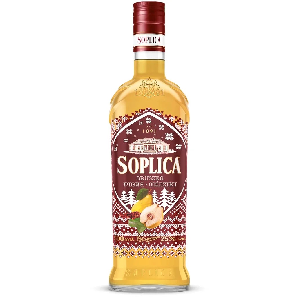 [r011-01-00434-v132] Liqueur Polonaise Poire-Coing-Clous de Girofle Soplica 25% 500 ml