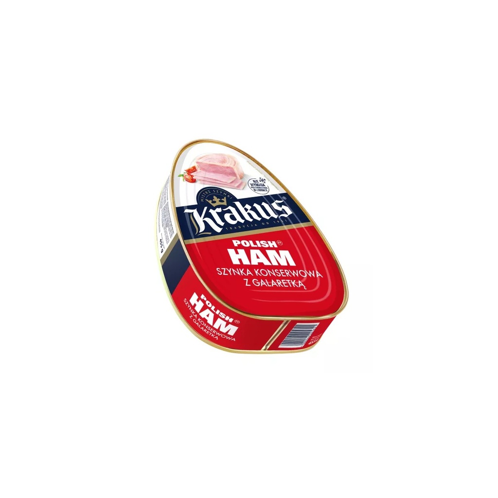[r003-04-00112-] Jambon de Porc en Conserve Krakus 455 g