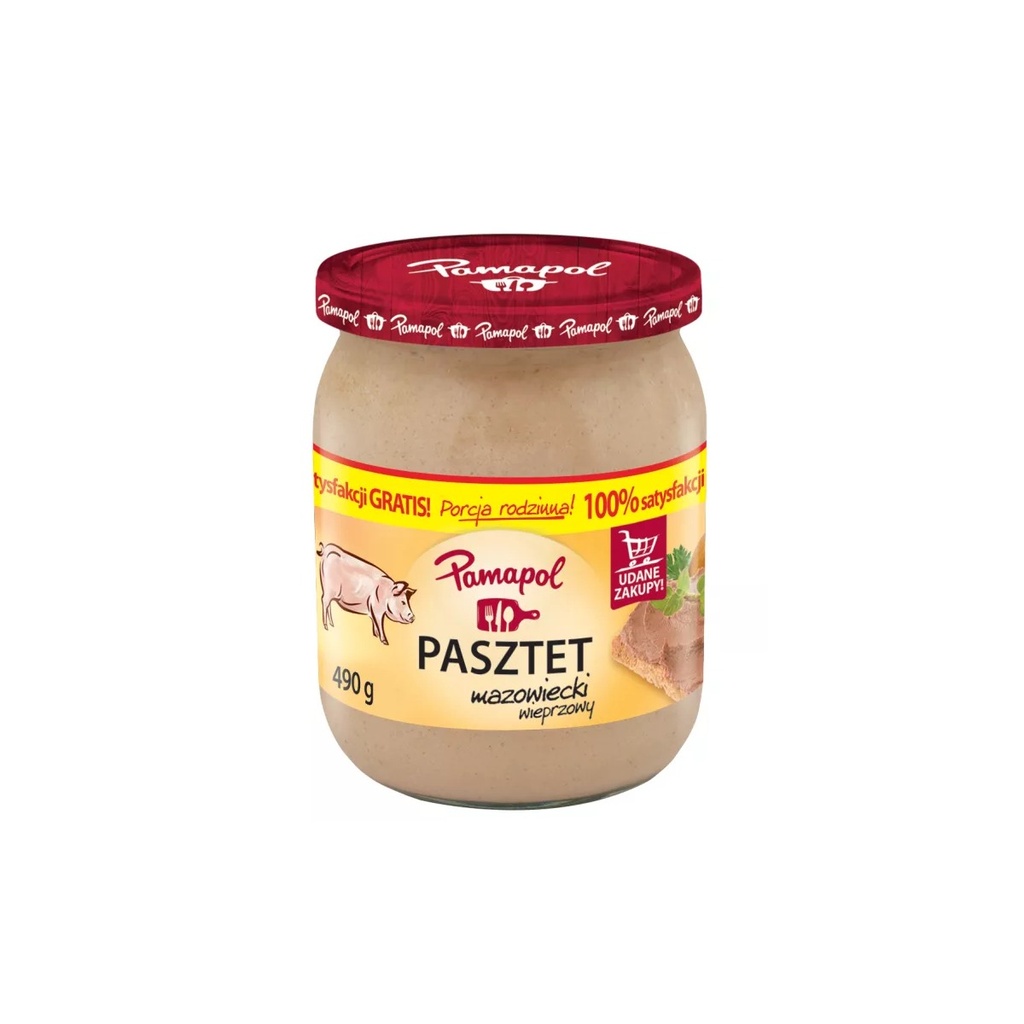[r003-02-00109-] Pâté de Porc Mazovien Pamapol 490 g