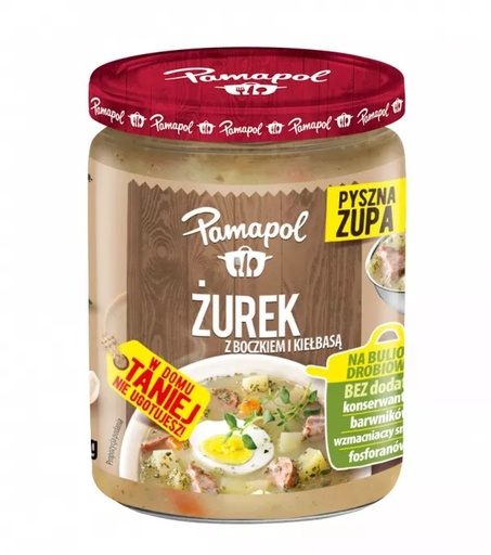 [r003-02-00111-] Soupe aigre polonaise avec lard fumé et saucisse 470g Pamapol