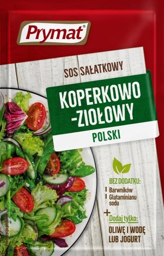 [r005-01-00222-] Sos sałatkowy koperkowo ziołowy 9g Prymat