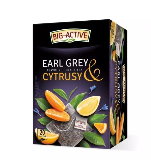 [r010-100] Thé Noir Earl Grey & Agrumes 20×2g Big-Active Herbapol