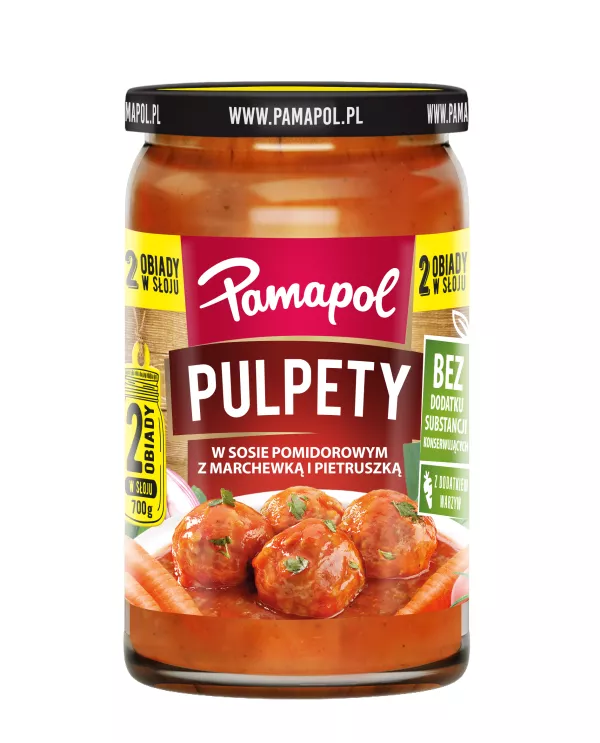 [r003-02-00110-] Pulpeciki mięsno-warzywne w sosie pomidorowym Pamapol 700 g