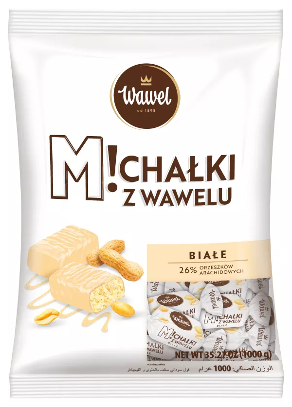 [r009-01-00366-] Cukierki Michałki białe Wawel 1 kg