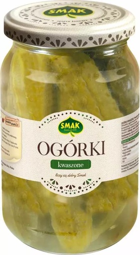 [r002-02-00063-] Ogórki kwaszone Smak 900g Prymat