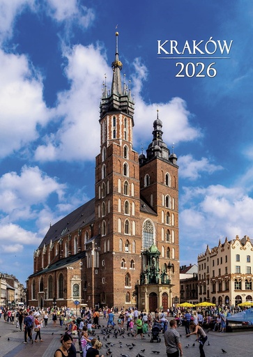 [r009-01-00337-] Kalendarz Ścienny 2026 Kraków Fotografie B5