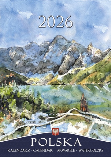 Calendrier Mural 2026 Pologne Aquarelles Katarzyna Tomala B5