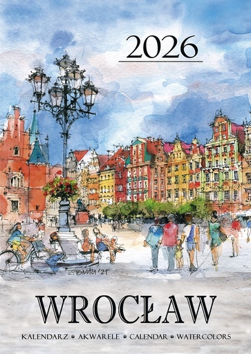 [r009-01-00344-] Kalendarz Ścienny 2026 Wrocław Akwarele Katarzyna Tomala B5