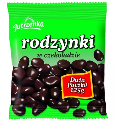 [r008-01-00287-] Rodzynki w czekoladzie 125g Jutrzenka Colian