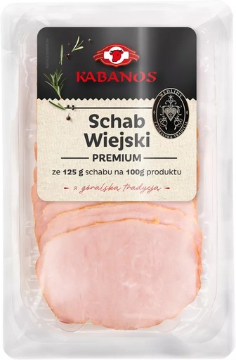 Schab Wiejski 100g Plastry Kabanos Jabłonka