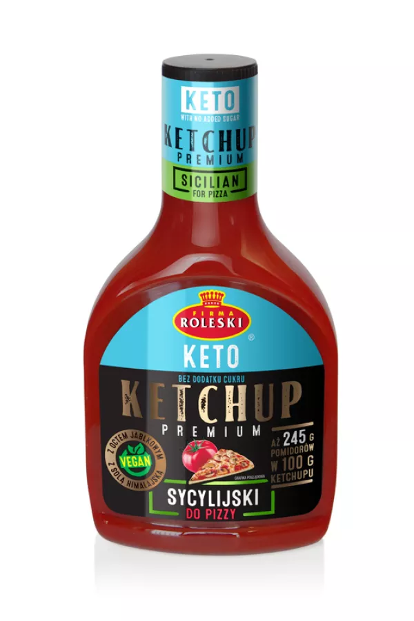 Ketchup Premium Sicilien Keto Roleski 425 g