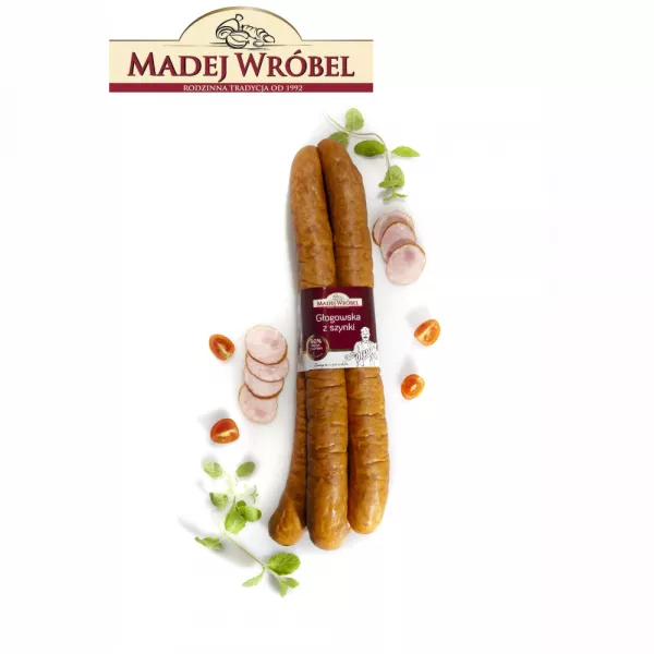 Kiełbasa Głogowska z Szynki Madej Wróbel ok. 1,5 kg