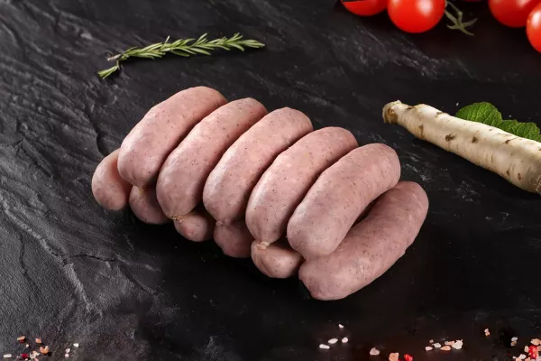 Saucisse blanche au raifort grillée Szubryt env. 0,8 kg