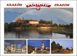 [00324-4] Carte postale Cracovie Pologne Blanc B6