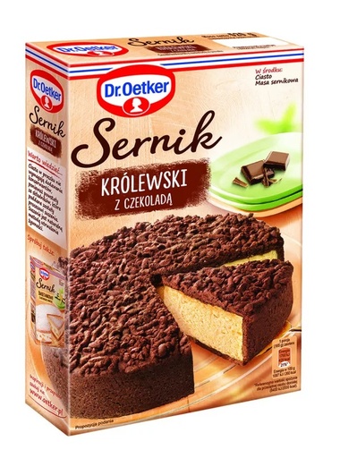 [r005-01-00169-r005-225] Ciasto w proszku Sernik Królewski z Czekoladą 520g Dr. Oetker