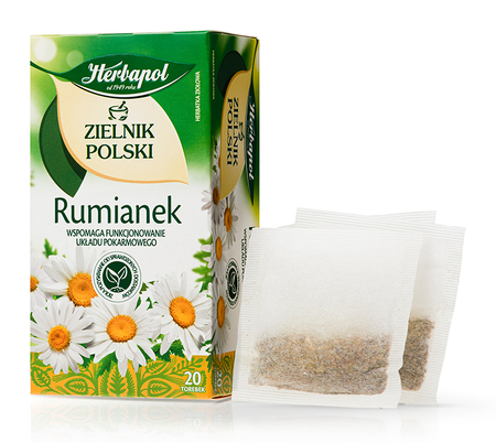 [r010-01-00396-r010-404] Herbata ziołowa rumianek Zielnik Polski Herbapol 20 x 1,5 g