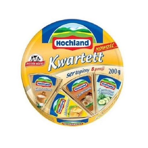 [rc03-03-00550-rc03-578] Hochland Kwartett Ser topiony 200g (8 porcji)