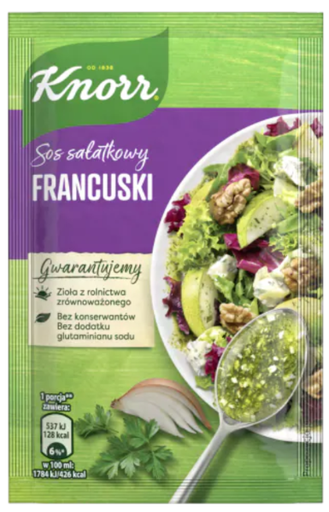 [r004-05-00129-r004-179] Knorr Sauce Salade Vinaigrette Française 8g
