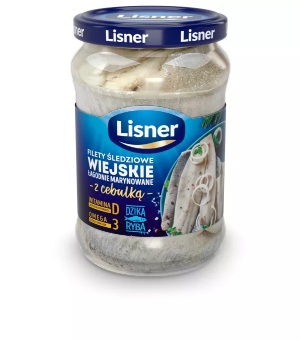 [rc03-01-00558-rc04-650] Filety śledziowe po wiejsku Lisner 600 g w oleju
