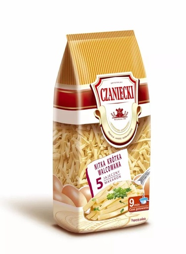 [r007-01-00253-r010-376] Pâtes Czaniecki 5 œufs Nouille Plate 250g Czanieckie Makarony