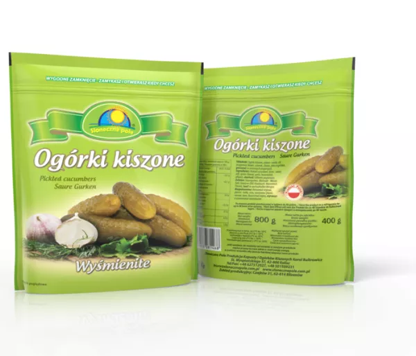 [rc04-01-00590-rc04-636] Ogórki kiszone Słoneczne Pole 400/800 g doypack