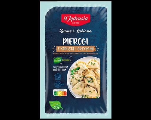 [rc02-02-00542-rc03-615] Raviolis polonais au chou et champignons 400 g U Jędrusia