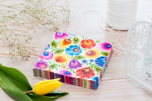 [r009-01-00294-00321-3-F12583] Serviette en papier Łowicz Blanc 20pcs