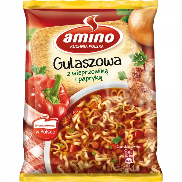 [r007-01-00244-r007-298] Soupe instantanée Amino Nouilles Goulash Unilever 59 g
