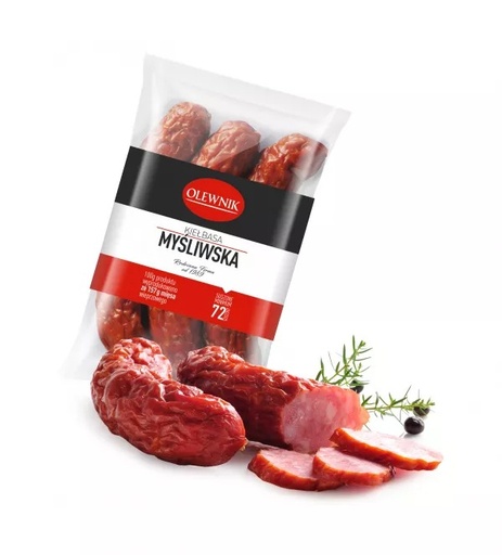 [rc03-04-00565-rc04-667] Kiełbasa myśliwska 180 g Olewnik