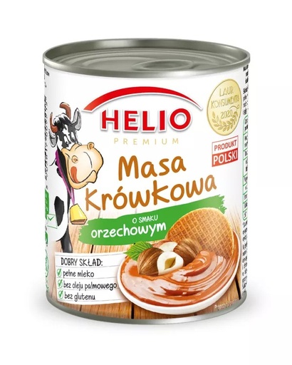 [r010-01-00412-] Masa Krówkowa o smaku orzechowym  400g Helio