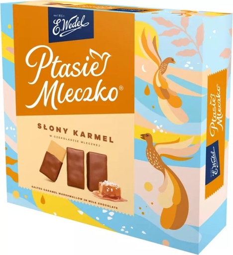 Ptasie Mleczko 340g Słony Karmel Wedel